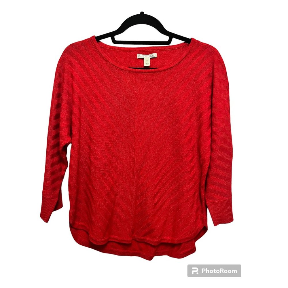 Dana‎ Buchman Red Sweater Sz Small